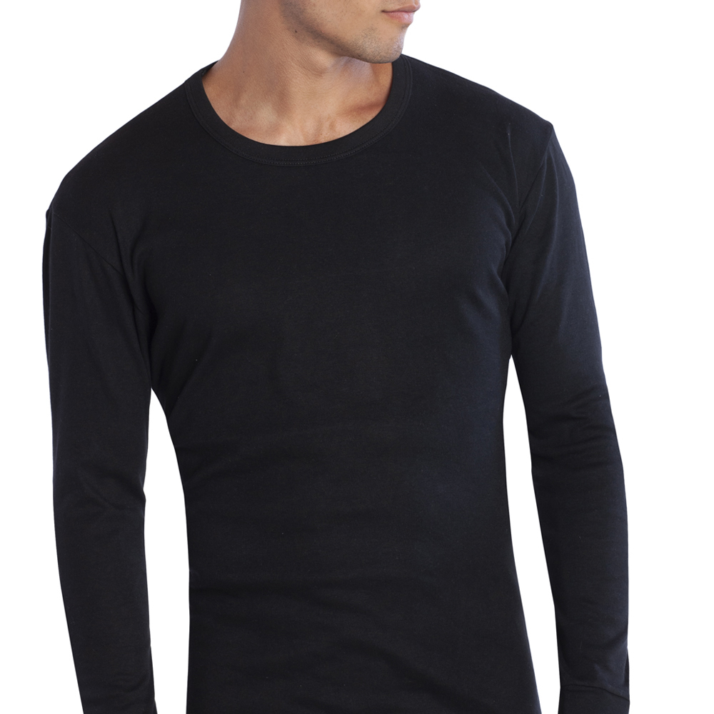 CAMISETA M/LARGA CUELLO POLO HOMBRE ALGODÓN - 1
