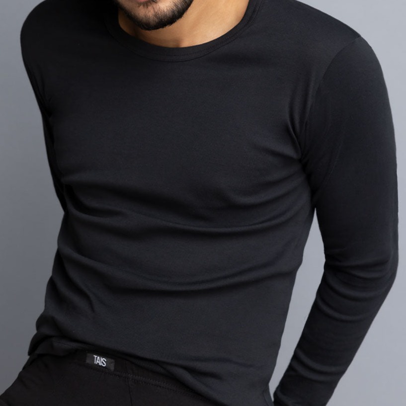 CAMISETA M/LARGA CUELLO POLO HOMBRE ALGODÓN - 2
