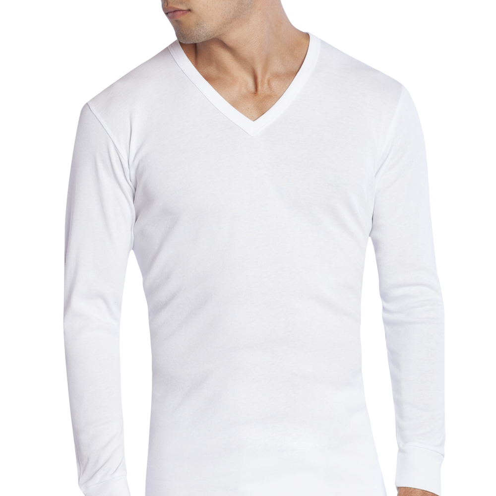 CAMISETA M/L ARGA CUELLO V HOMBRE ALGODÓN - 1