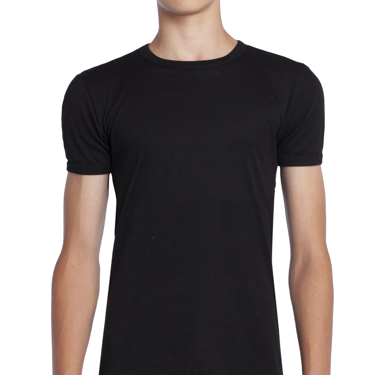 CAMISETA MANGA CORTA ALGODÓN NIÑO TAIS NEGRO CUELLO POLO LOLO - 1