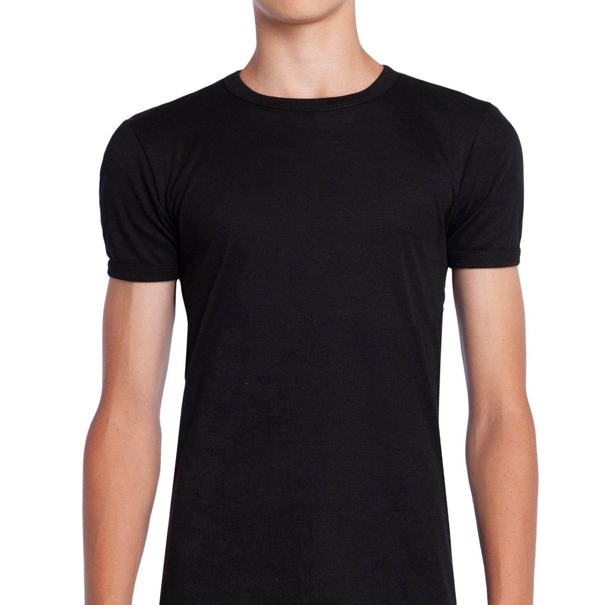 CAMISETA MANGA CORTA ALGODÓN NIÑO TAIS NEGRO CUELLO POLO LOLO - 1