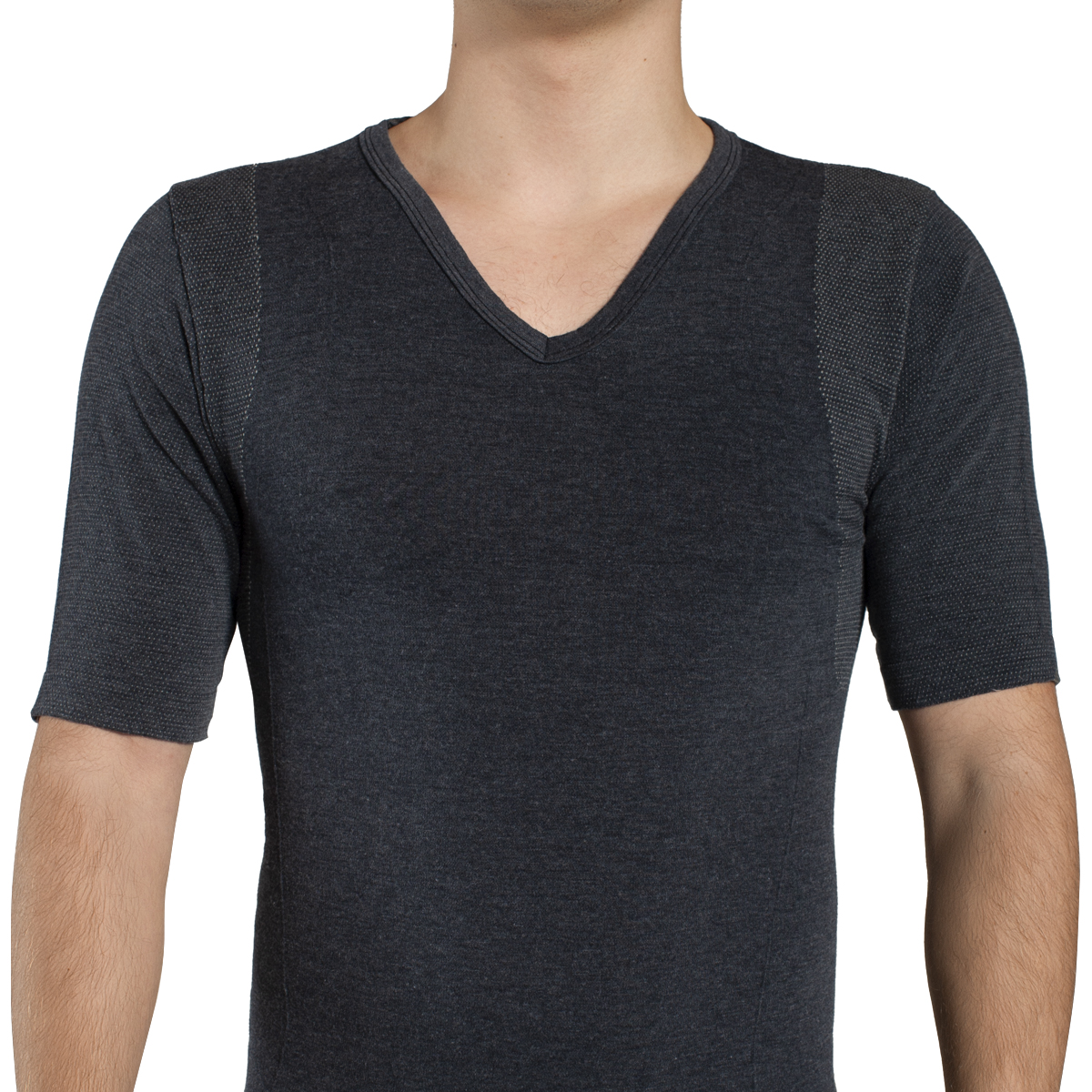 CAMISETA MANGA CORTA CUELLO V HOMBRE BAMBOO MAS COBRE - 2