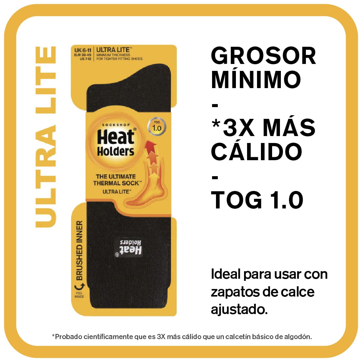 CALCETIN ULTRA LITE BLACK HEAT HOLDERS - 3
