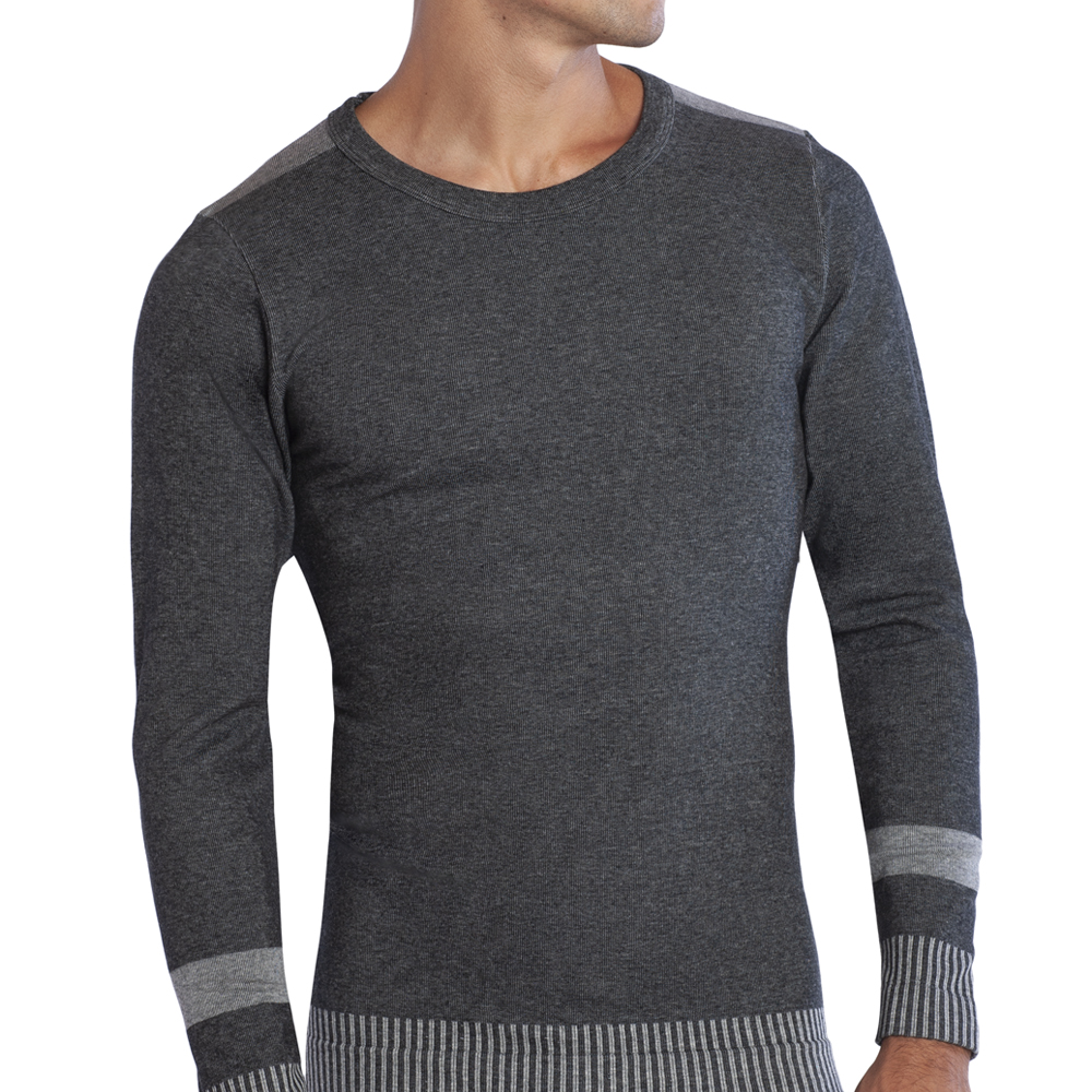 CAMISETA TÉRMICA MANGA LARGA CUELLO POLO MICROFIBRA SEAMLESS - 1