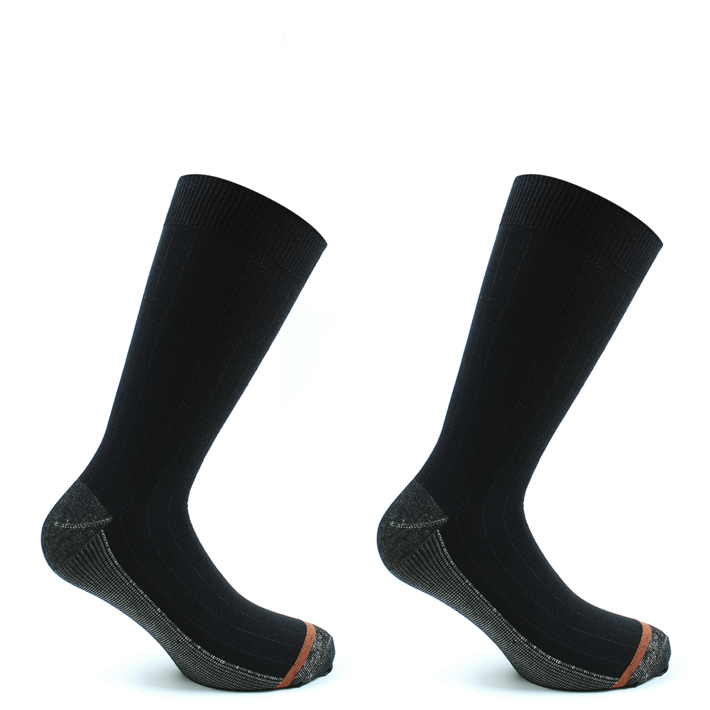 PACK X2 PARES DE CALCETINES HOMBRE MONARCH 2 PARES COBRE LARGO AMERICANO LISO - 1