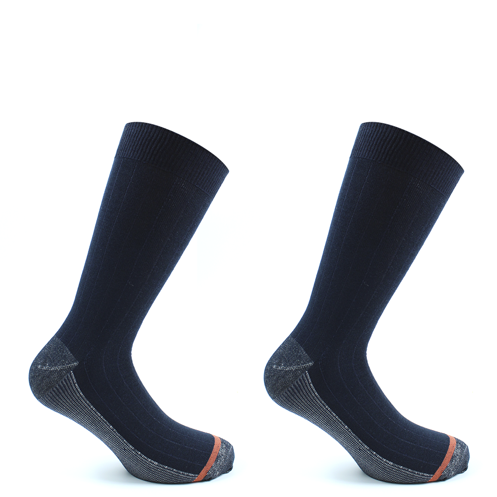 PACK X2 PARES DE CALCETINES HOMBRE MONARCH 2 PARES COBRE LARGO AMERICANO LISO - 1