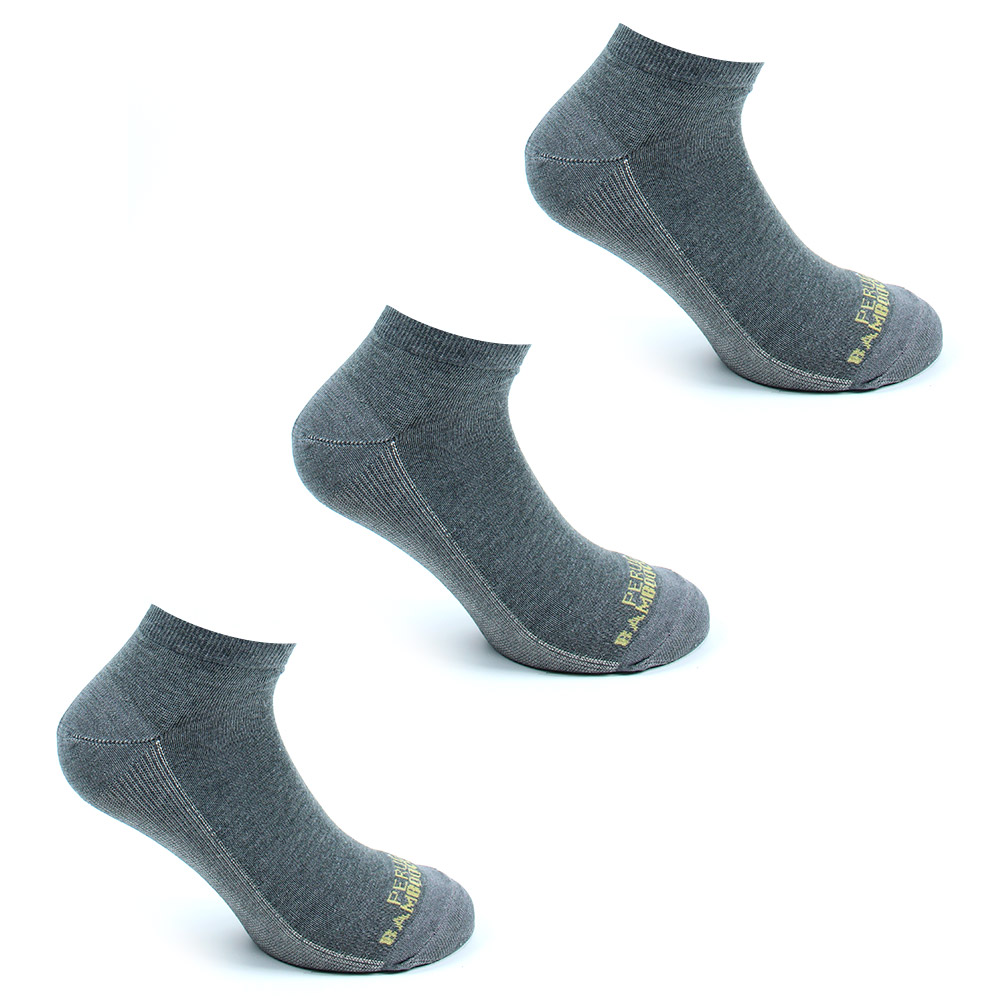 PACK X3 PARES CALCETINES HOMBRE PERUGGI COBRE + BAMBOO CORTO LARGO 0/4 - 1