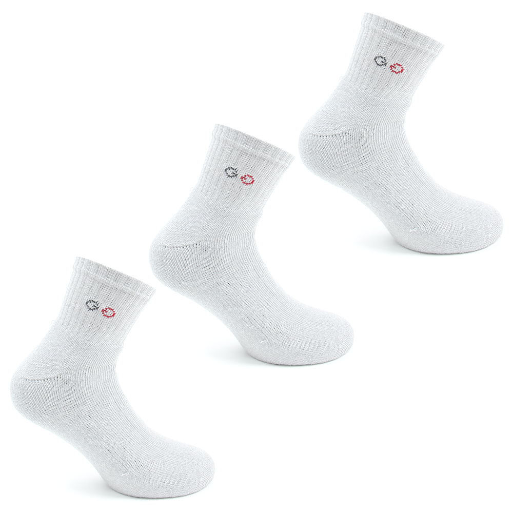 PACK X3 PARES CALCETINES HOMBRE PERUGGI ALGODÓN DEPORTIVO LARGO 2/4 - 1