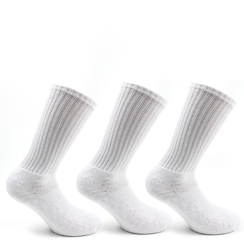 PACK X3 PARES CALCETINES HOMBRE PERUGGI ALGODÓN DEPORTIVO LARGO 3/4 GRIS - 1