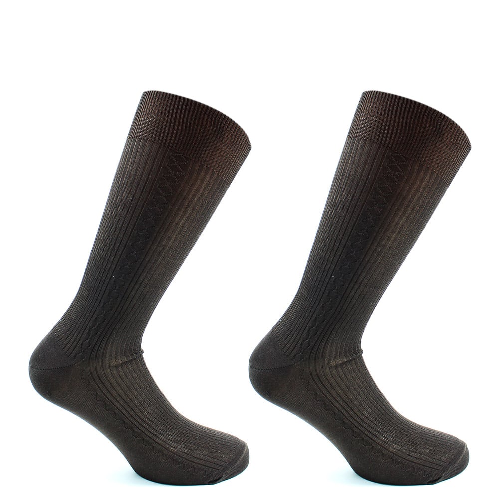 PACK X2 PARES DE CALCETINES HOMBRE MONARCH HILO BORLON - 1