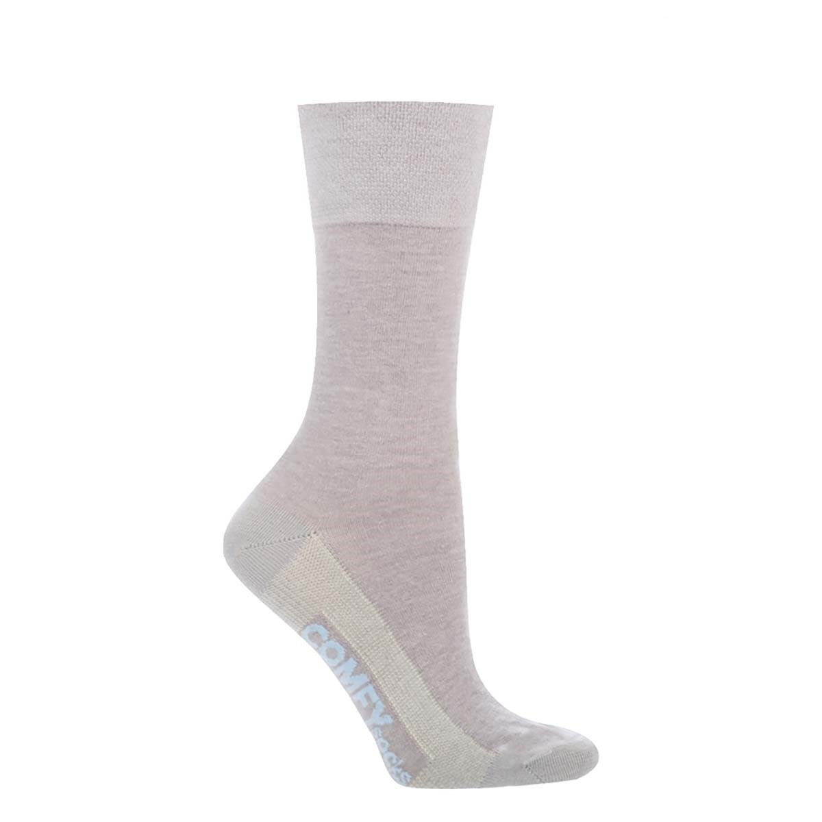 CALCETÍN COMFY COBRE LISO GRIS - 1