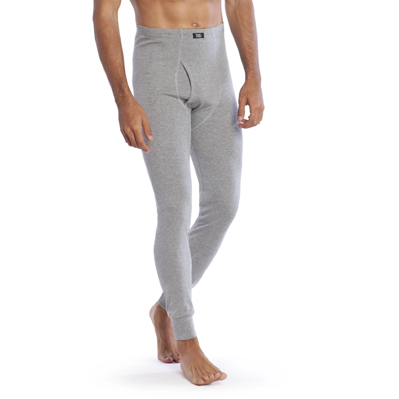 CALZONCILLO LARGO HOMBRE ALGODÓN GRIS - 1