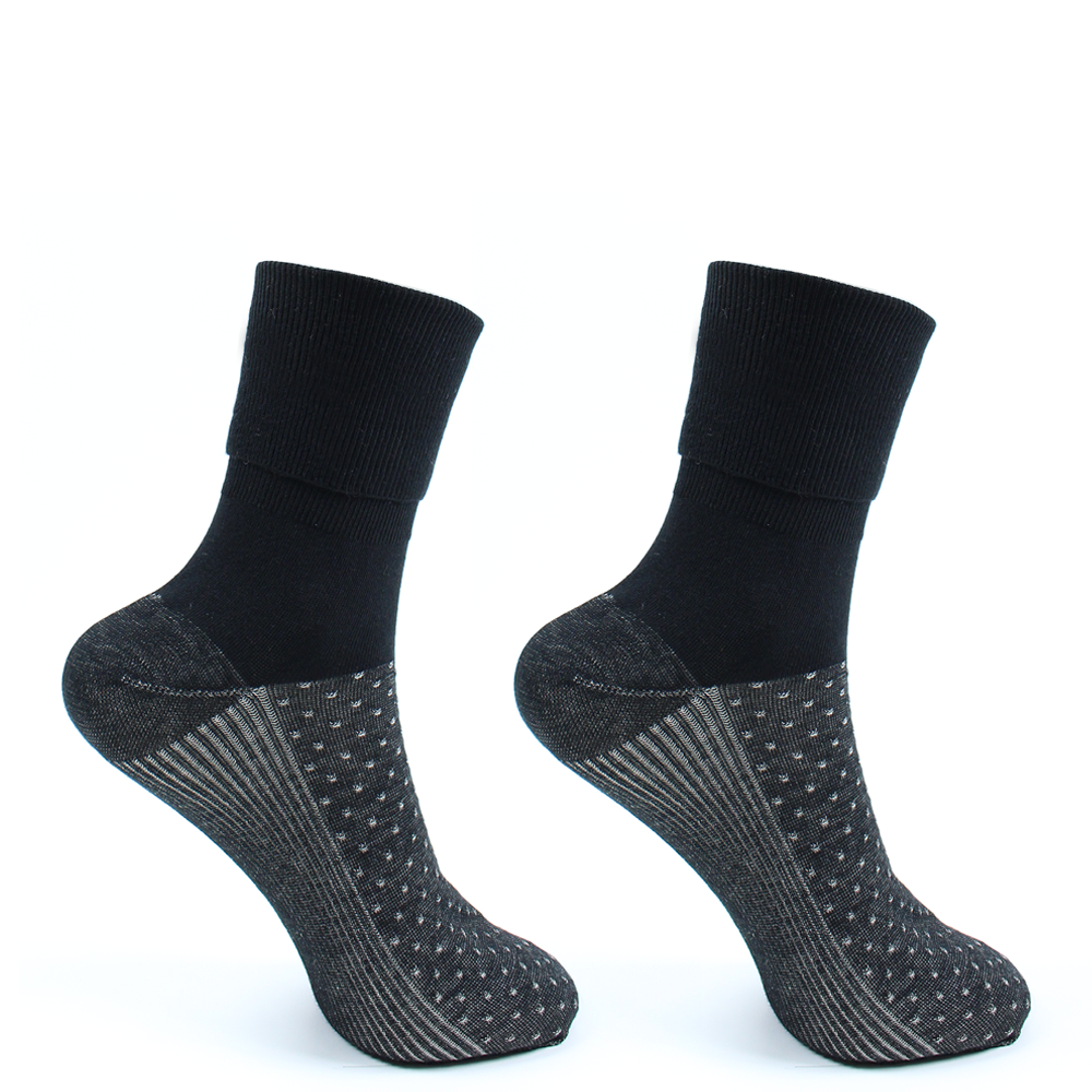PACK X2 PARES DE CALCETINES MUJER MONARCH 2 PARES COBRE COLORES VUELTA NEGRO