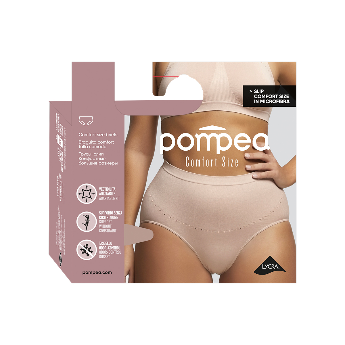 CALZÓN MUJER POMPEA COMFORT SIZE NUDE - 4