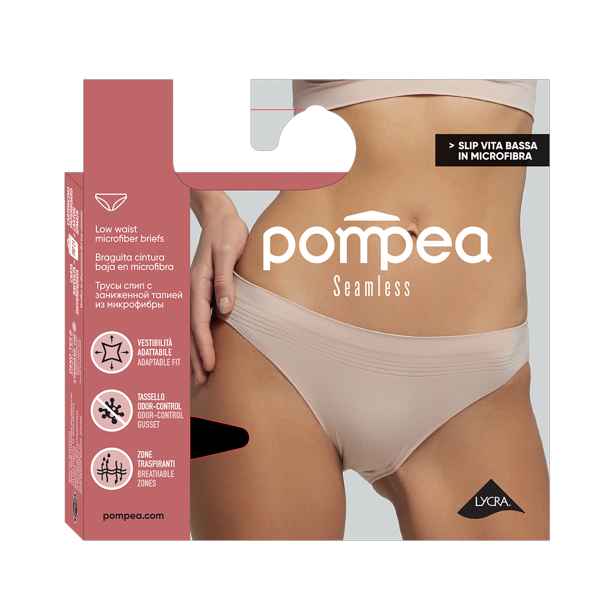 CALZÓN MUJER POMPEA VB SEAMLESS BLANCO - 4