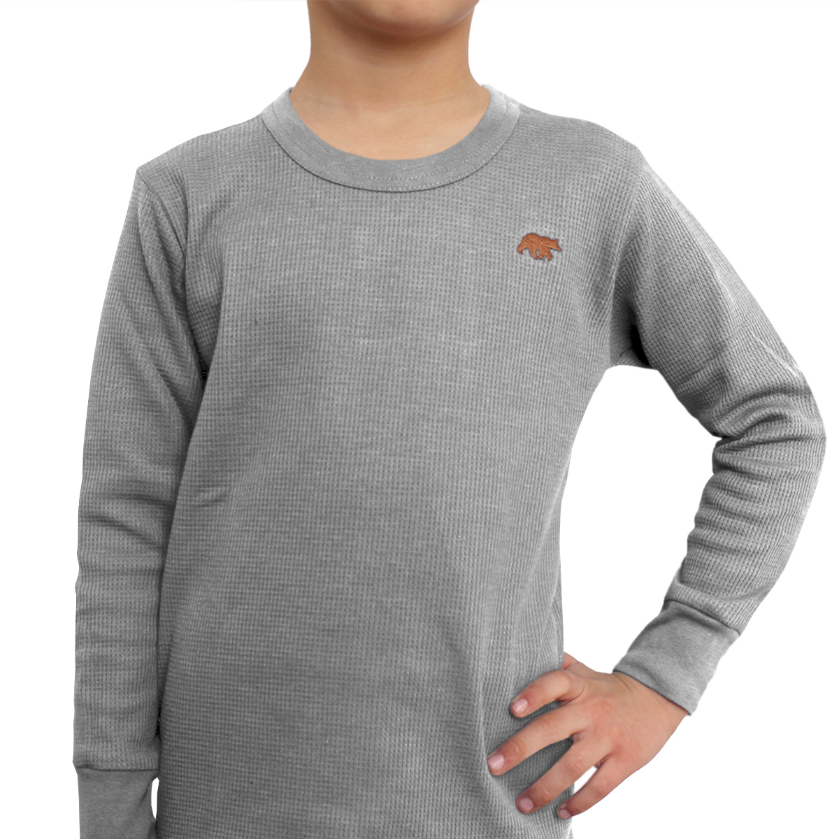 CAMISETA ALGODÓN NIÑO TAIS GRIS TEJIDO PANAL JUVENIL - 2