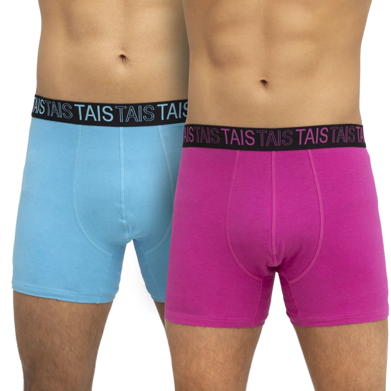 PACK BÓXER HOMBRE TAIS COTTON SPANDEX COLORES CALIPSO FUCSIA - 1
