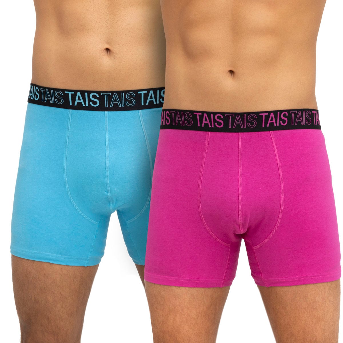 PACK BÓXER HOMBRE TAIS COTTON SPANDEX COLORES CALIPSO FUCSIA - 1
