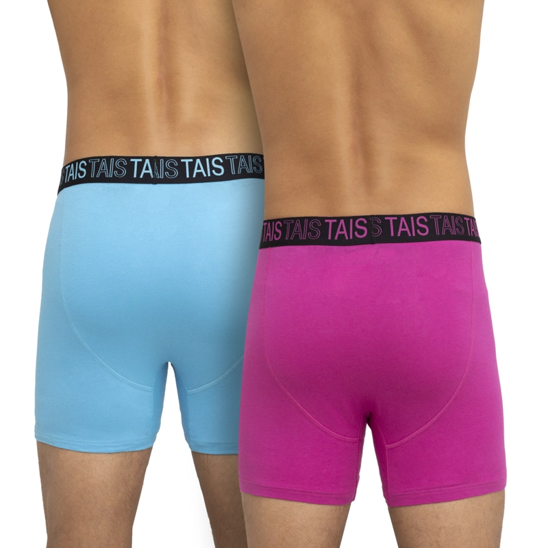 PACK BÓXER HOMBRE TAIS COTTON SPANDEX COLORES CALIPSO FUCSIA - 2