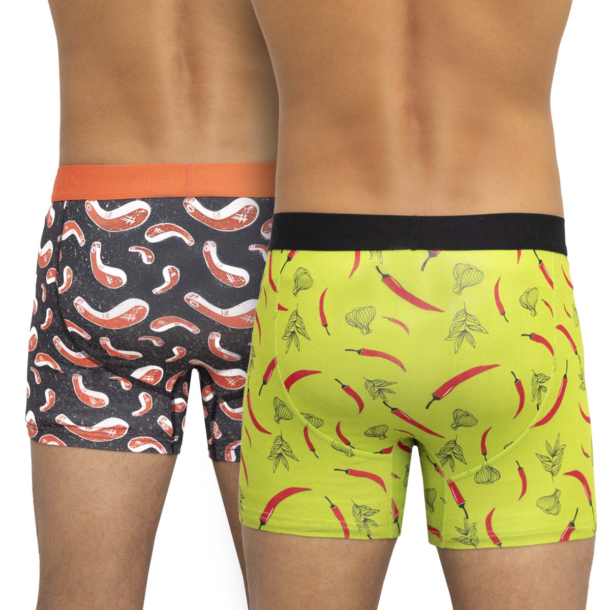 PACK BÓXER HOMBRE TAIS COTTON SPANDEX ICONOS CARNE AJIS - 2