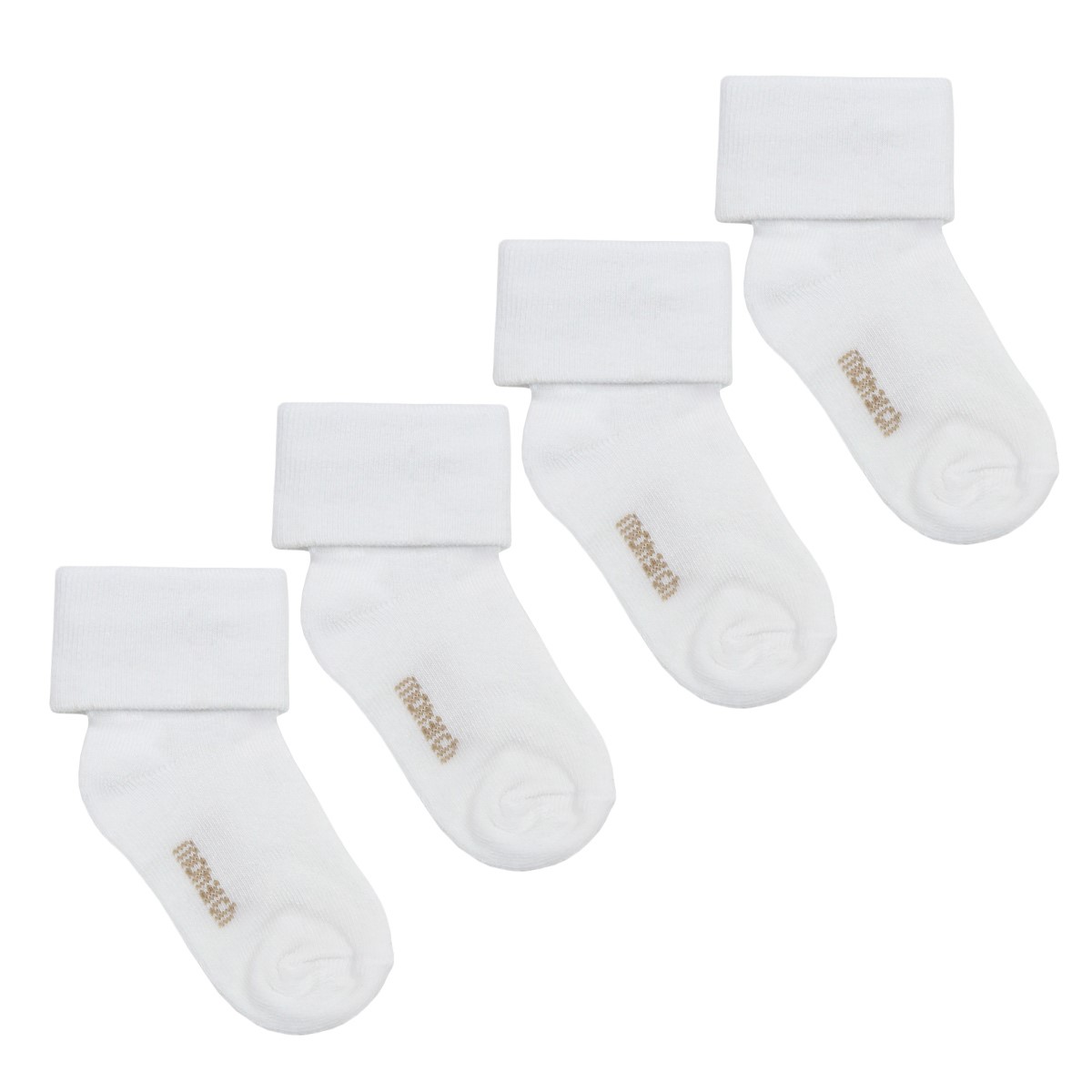 4 PARES CALCETINES BAMBOO CON VUELTA BLANCO - 1