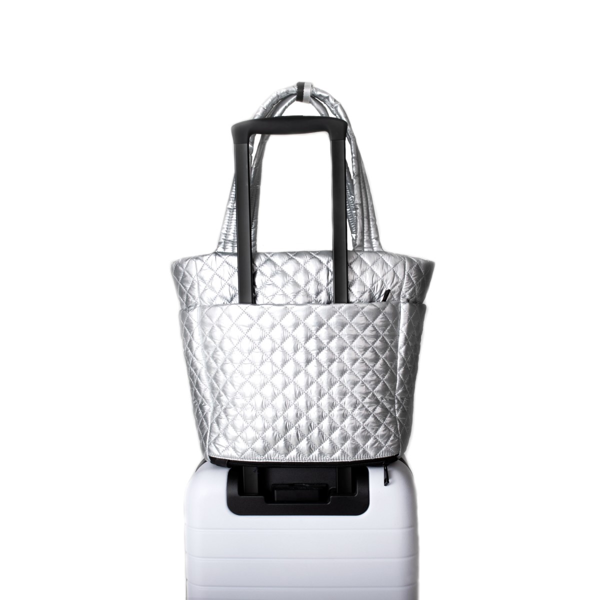 VOORAY - TOTE NAOMI ACOLCHADO PLATA - 5