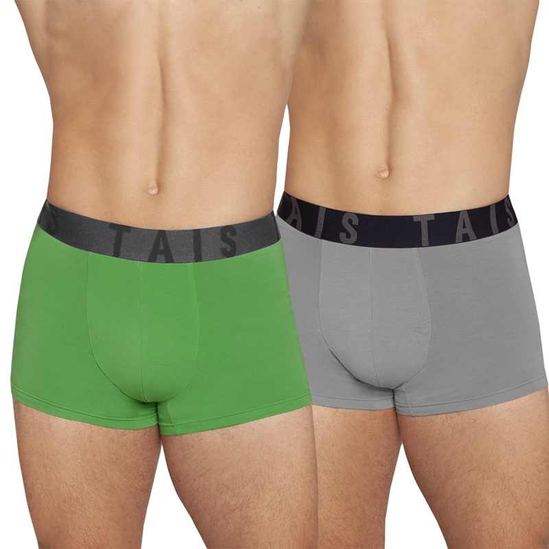 PACK X2 BÓXER HOMBRE TAIS BAMBOO ULTRA FRESCO VERDE - 1