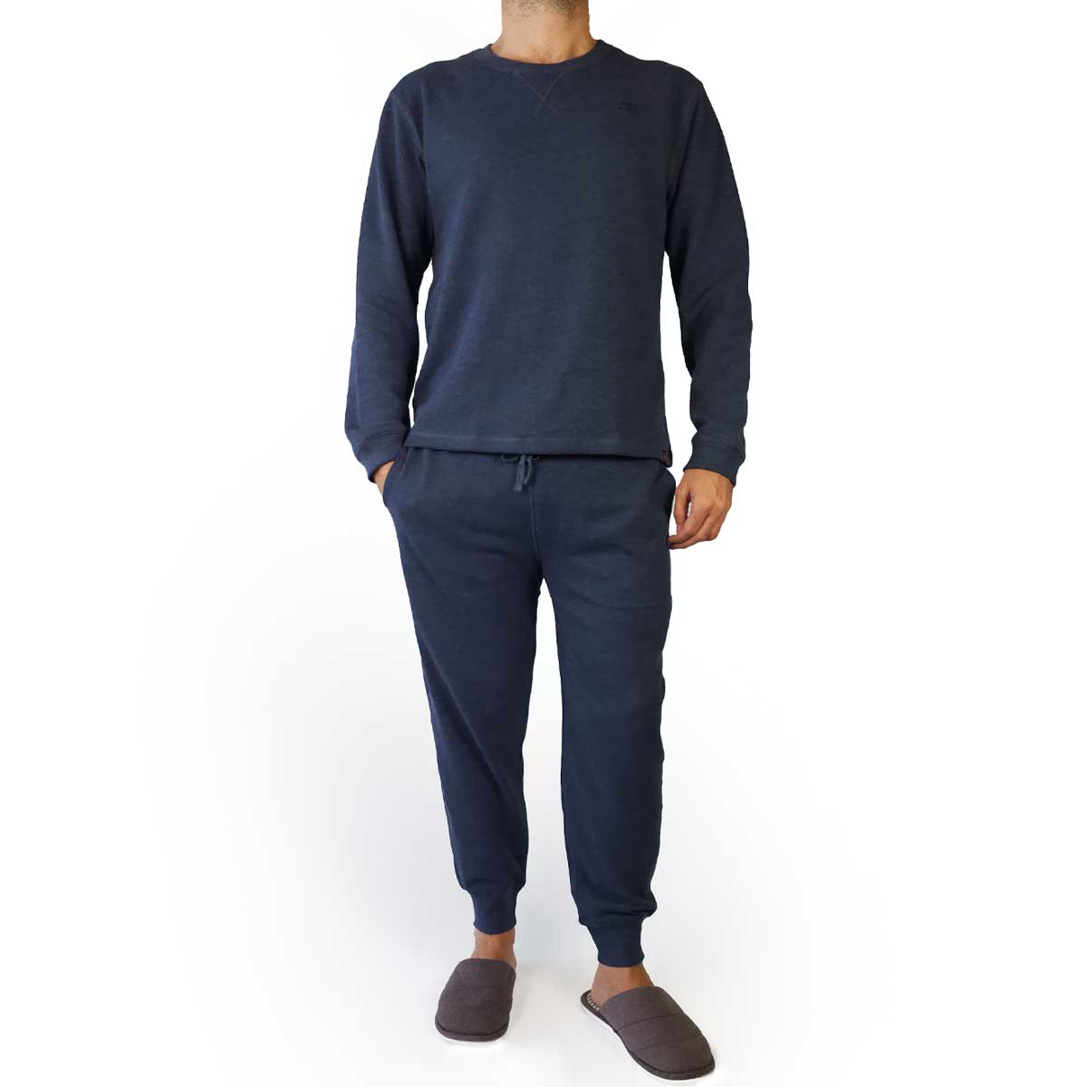 PIJAMA HOMBRE HEAT HOLDERS TÉRMICO AZUL - 1