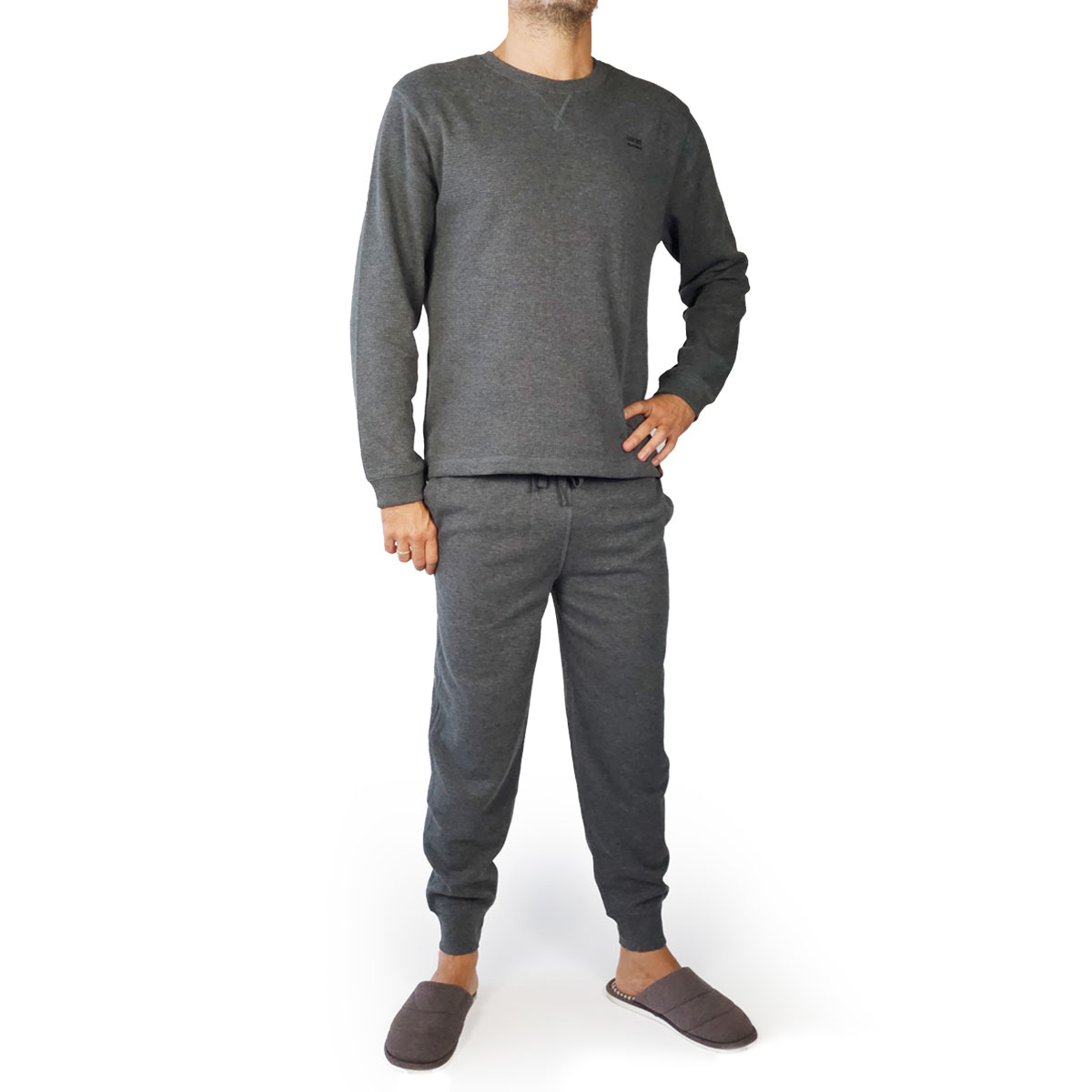 PIJAMA HOMBRE HEAT HOLDERS TÉRMICO MARENGO - 1