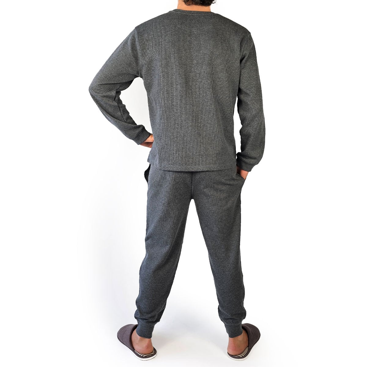 PIJAMA HOMBRE HEAT HOLDERS TÉRMICO MARENGO - 3