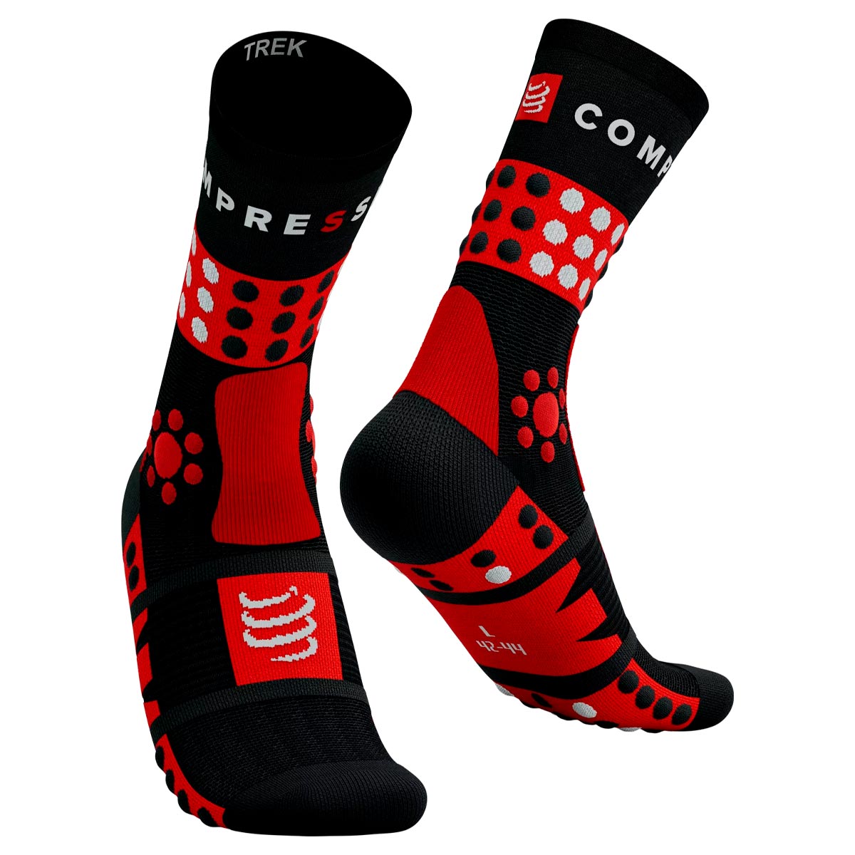 CALCETÍN UNISEX COMPRESSPORT OI24 C TREKKING BLACK - 1