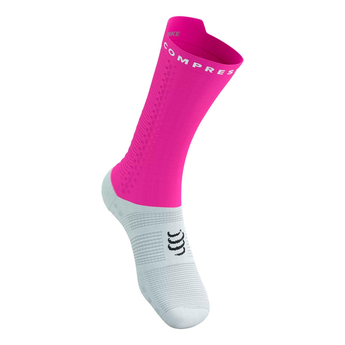 CALCETÍN UNISEX COMPRESSPORT OI24 C PRO RACING SOCKS V4.0 BIKE ROSADO - 2