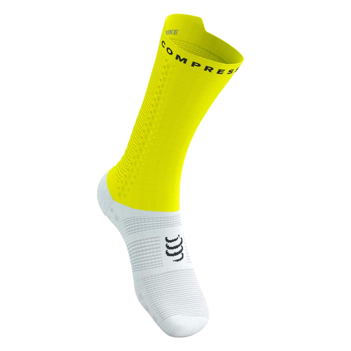 CALCETÍN UNISEX COMPRESSPORT OI24 C PRO RACING SOCKS V4.0 BIKE AMARILLO - 2