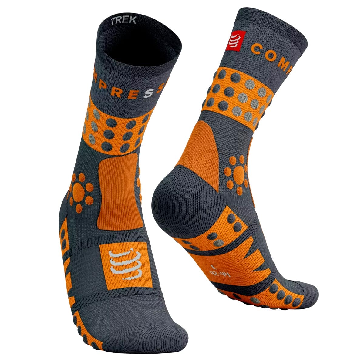 CALCETÍN UNISEX COMPRESSPORT OI24 C TREKKING GREY - 1