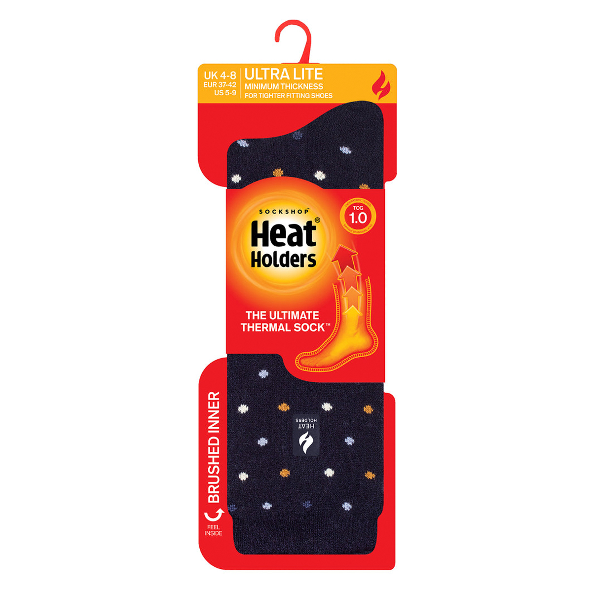 CALCETÍN ULTRA LITE SPOTS - TURLAN AZUL MARINO HEAT HOLDERS - 2