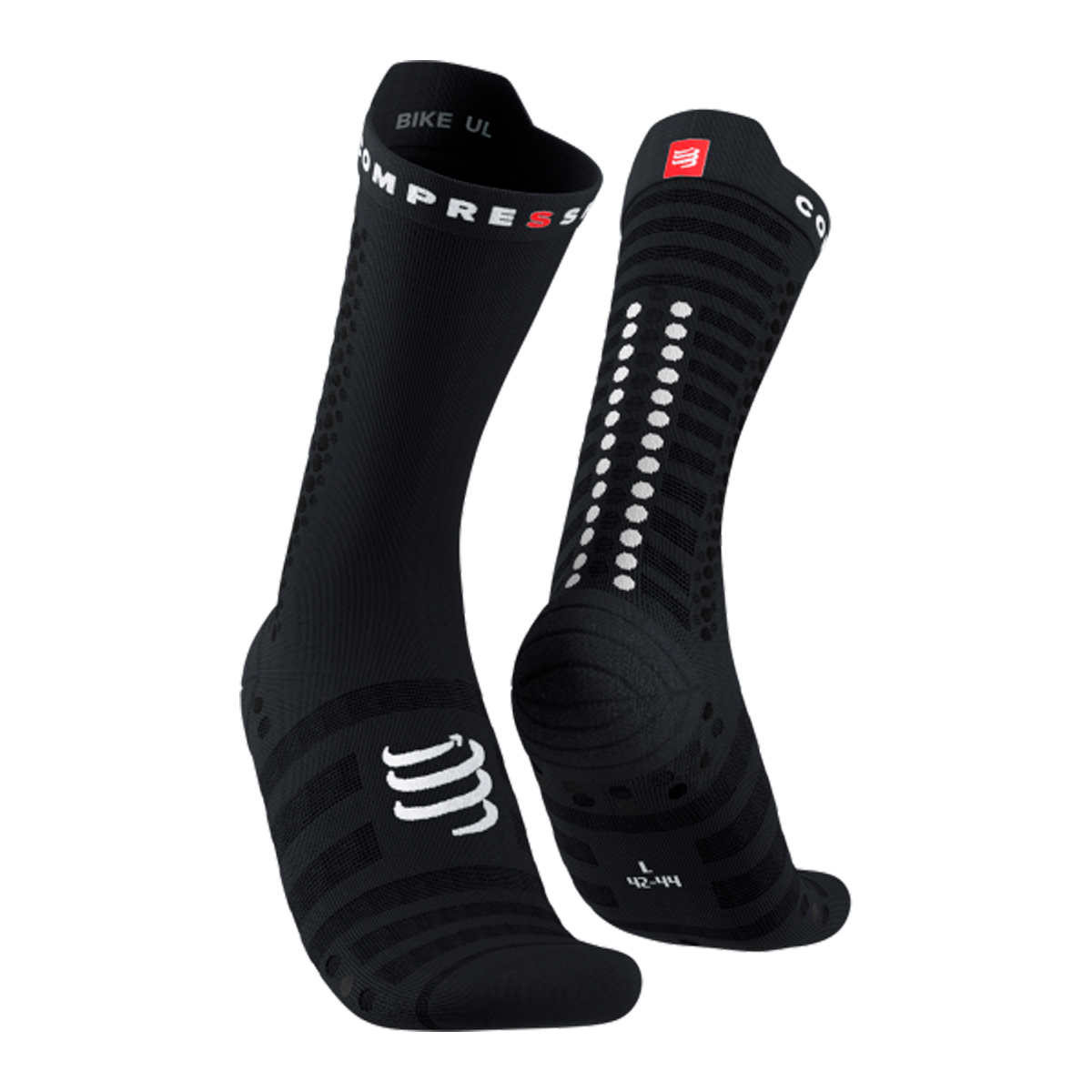 CALCETÍN UNISEX COMPRESSPORT PRORACING V4.0 ULTRALIGHT BIKE BLACKK - 1