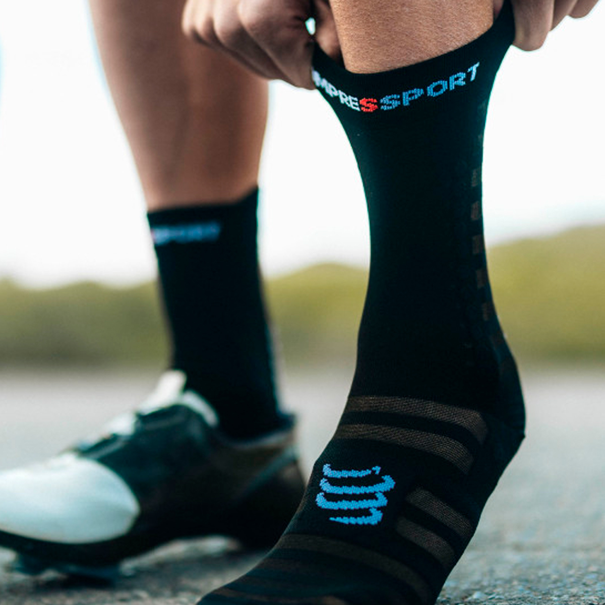 CALCETÍN UNISEX COMPRESSPORT PRORACING V4.0 ULTRALIGHT BIKE BLACKK - 3