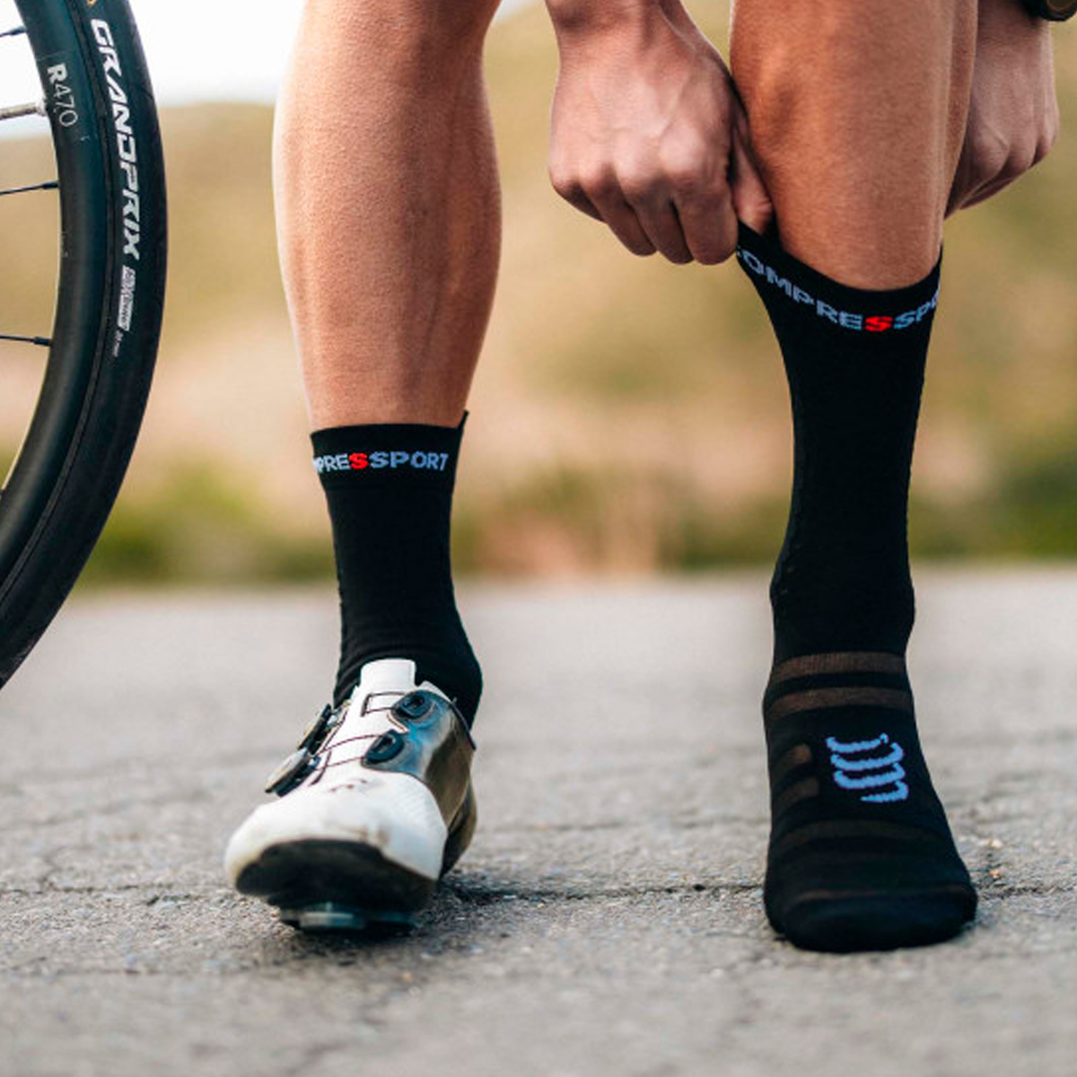 CALCETÍN UNISEX COMPRESSPORT PRORACING V4.0 ULTRALIGHT BIKE BLACKK - 5