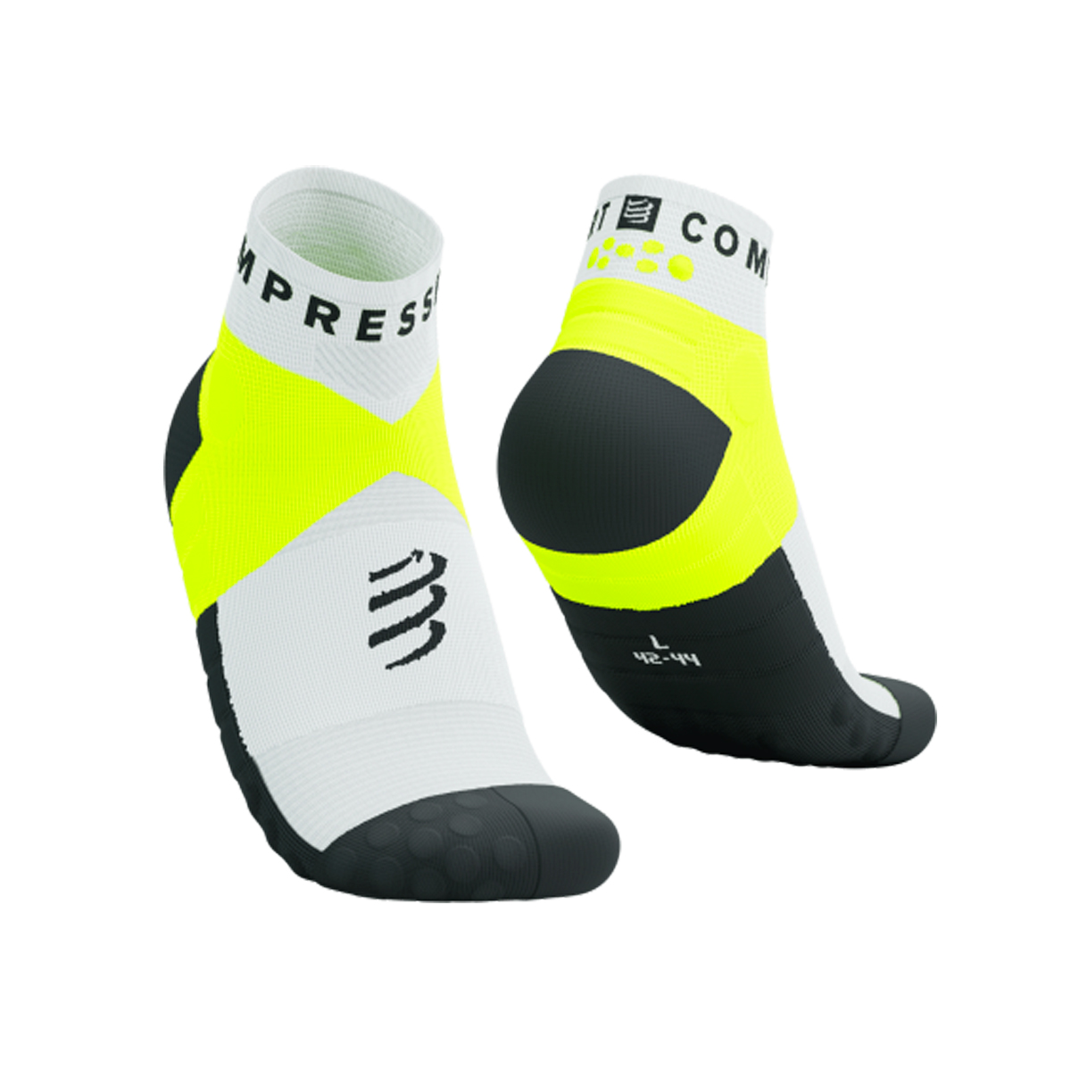 CALCETÍN UNISEX COMPRESSPORT ULTRA TRAIL LOW AMARILLO - 1