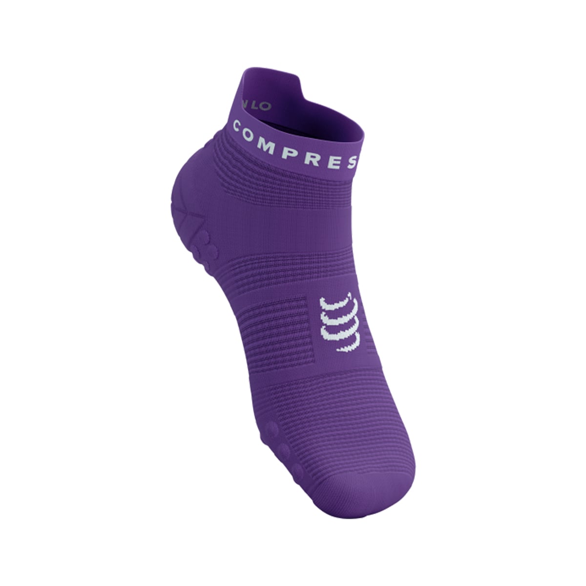 CALCETÍN UNISEX COMPRESSPORT PRO RACING V4.0 RUN LOW LILA - 2