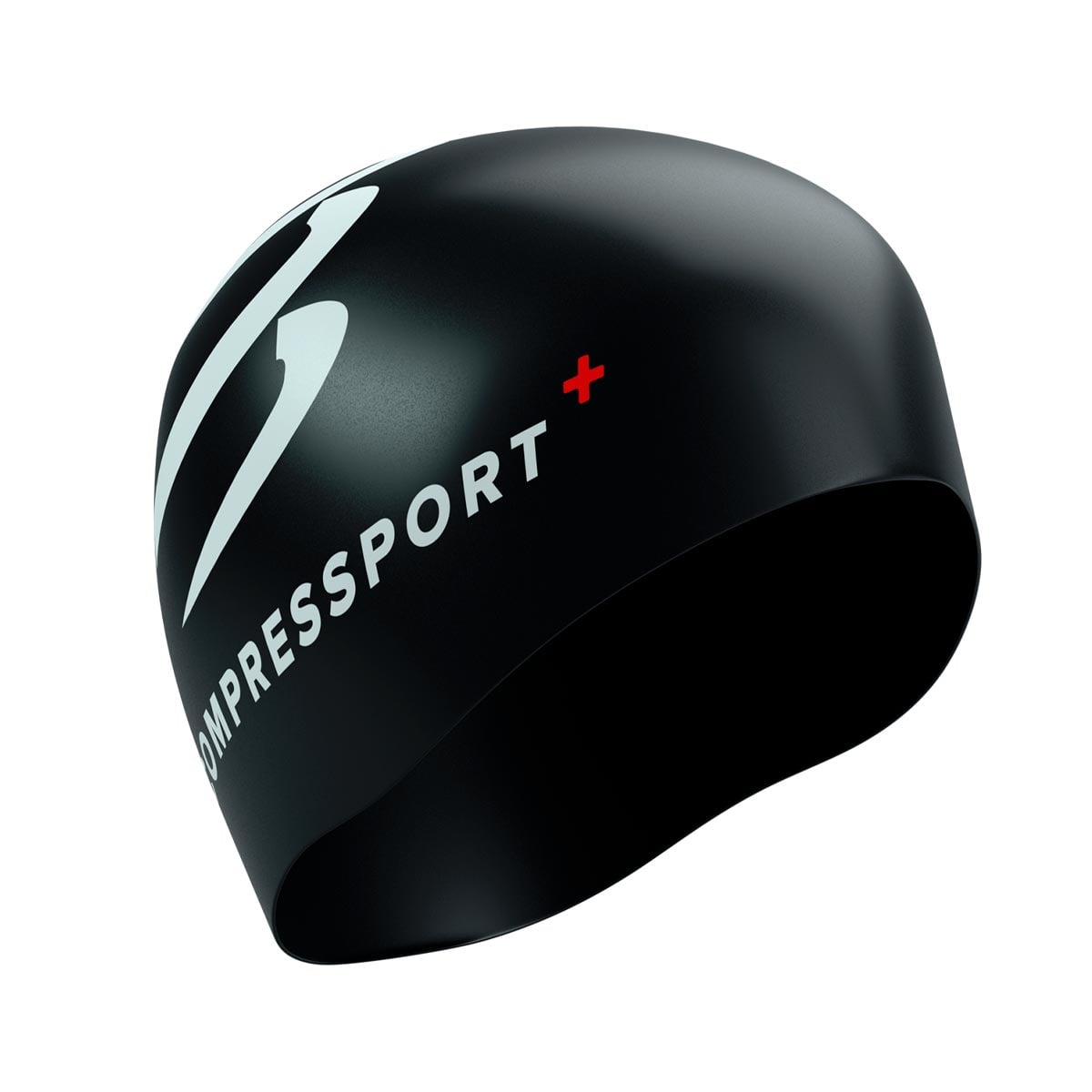 GORRA NATACIÓN COMPRESSPORT BLACK - 1