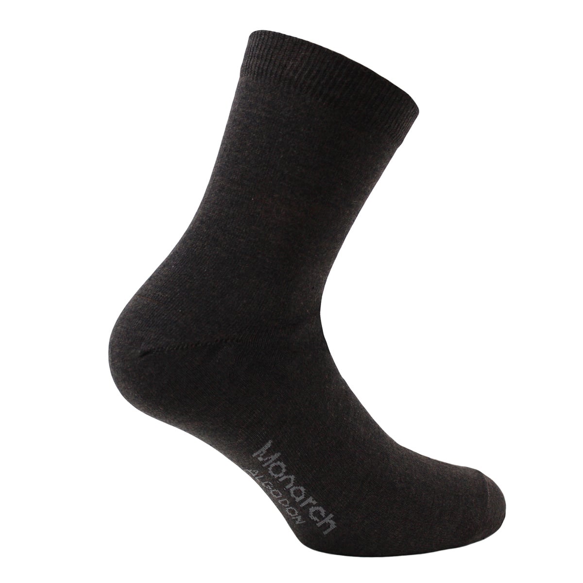 PACK X3 PARES CALCETINES HOMBRE MONARCH ALGODÓN LISO LARGO 2/4 PERLA - 2
