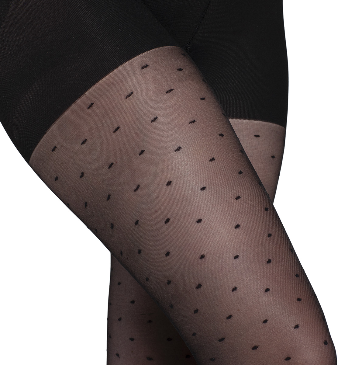 PANTY MUJER MONARCH PUSH UP PUNTITOS NEGRO - 4