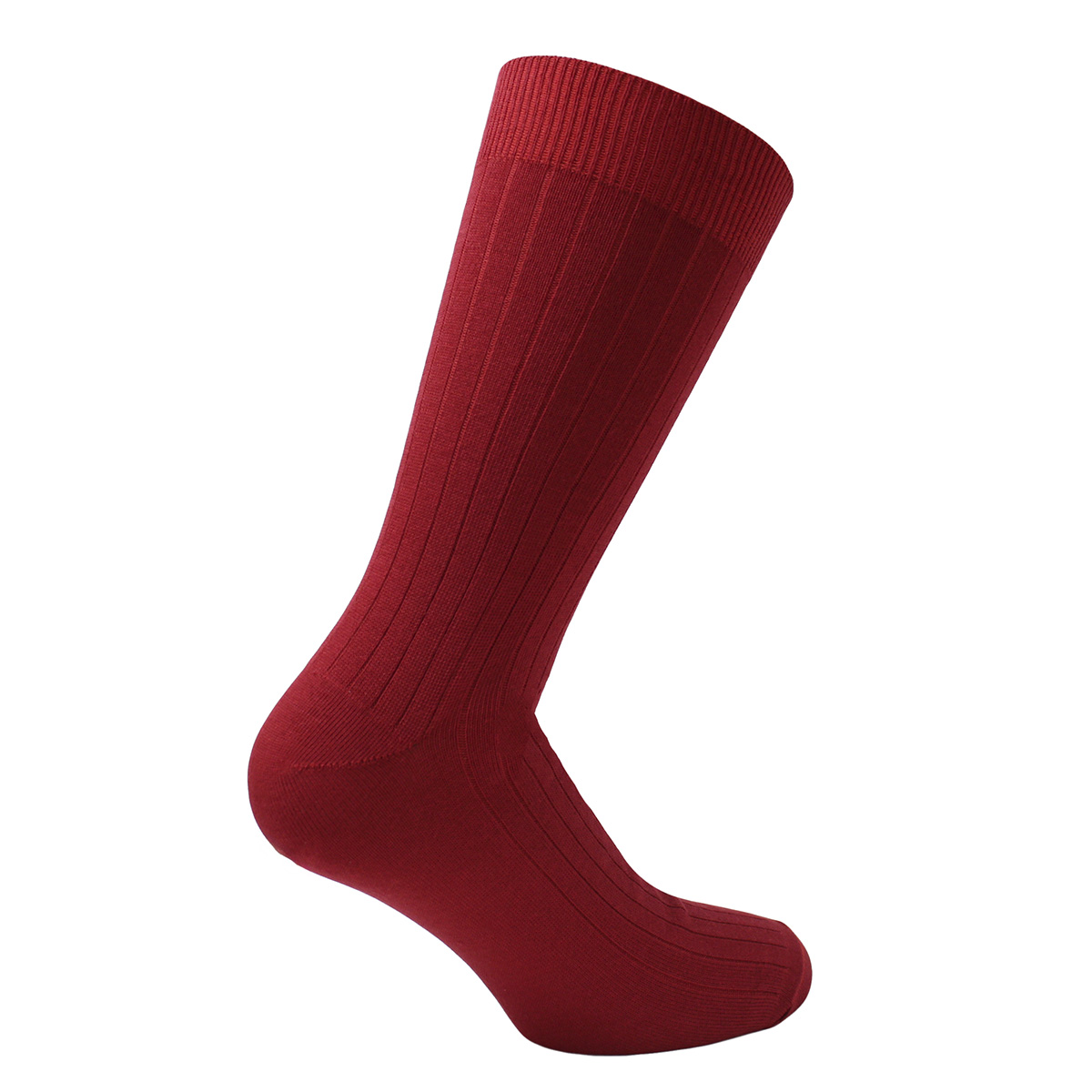 CALCETÍN HOMBRE PERUGGI BAMBOO ACANALADO LARGO AMERICANO ROJO - 1