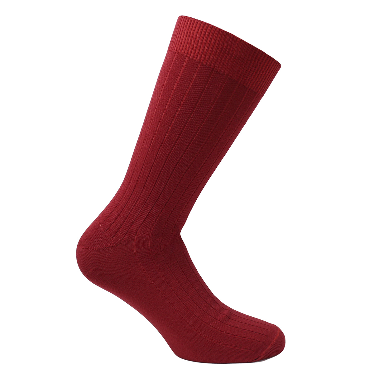 CALCETÍN HOMBRE PERUGGI BAMBOO ACANALADO LARGO AMERICANO ROJO - 2
