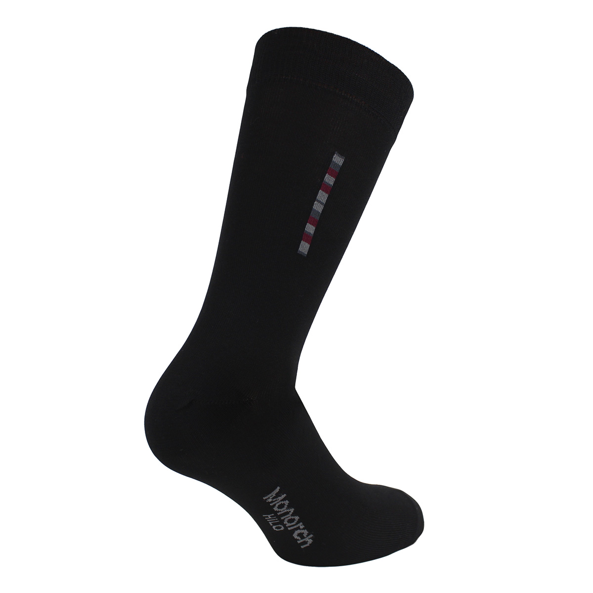 PACK X2 PARES DE CALCETINES HOMBRE MONARCH HILO BARRA LARGO AMERICANO NEGRO - 2