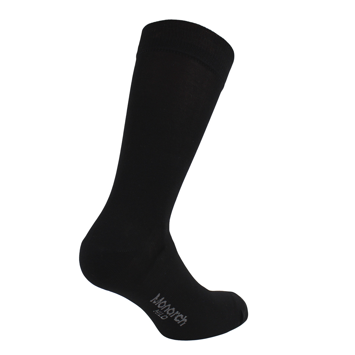 PACK X2 PARES DE CALCETINES HOMBRE MONARCH HILO BARRA LARGO AMERICANO NEGRO - 3