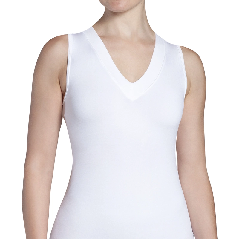 MONARCH - POLERA REGATA ESCOTE 'V' BLANCO - 1