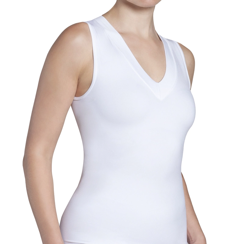 MONARCH - POLERA REGATA ESCOTE 'V' BLANCO - 2