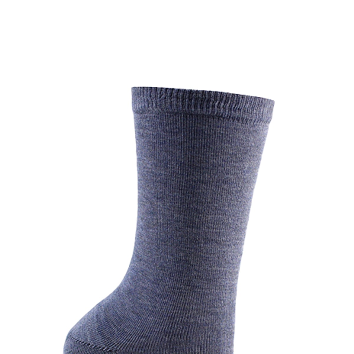 PACK X3 PARES CALCETINES MUJER MONARCH BAMBOO LISO LARGO 3/4 AZUL - 3